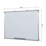 HomCom tabla magnetica pentru perete, 90 x 60 cm, alb fotografia produsului View 2 S