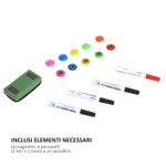 HomCom tabla magnetica pentru perete, 90 x 60 cm, alb fotografia produsului View 6 S
