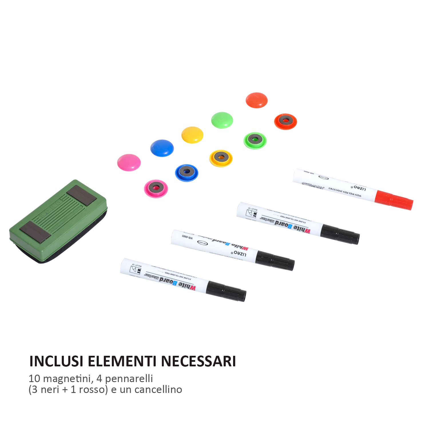 HomCom tabla magnetica pentru perete, 90 x 60 cm, alb fotografia produsului View 6 L