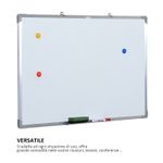 HomCom tabla magnetica pentru perete, 90 x 60 cm, alb fotografia produsului View 7 S
