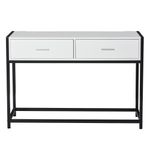 HomCom masa consola cu 2 sertare, 120x34x81cm fotografia produsului View 5 S