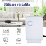 Homcom dezumidificator electric, cu rezervor de 1300ml fotografia produsului View 3 S