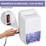 Homcom dezumidificator electric, cu rezervor de 1300ml fotografia produsului View 7 S