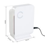 Homcom dezumidificator electric, cu rezervor de 1300ml fotografia produsului View 2 S