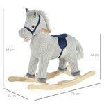 HomCom balansoar copii 36-72 luni, cal interactiv 64x73x35cm fotografia produsului View 2 S