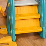 HOMCOM Tobogan pentru copii +18 luni cu leagan multicolor 152x149x107cm fotografia produsului View 6 S