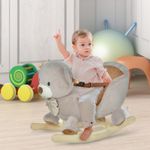 HOMCOM Cal tip Balansoar in Forma de Urs pentru Copii 18-36 luni Interactiv fotografia produsului