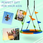 Outsunny leagan rotund, pentru copii +3 ani, multicolor fotografia produsului View 4 S