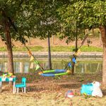 Outsunny leagan rotund, pentru copii +3 ani, multicolor fotografia produsului