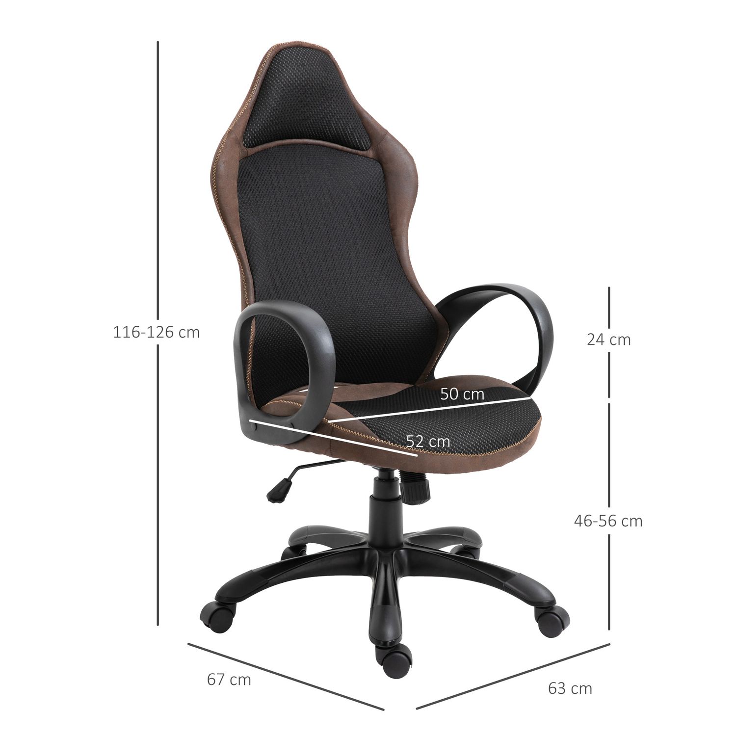 Vinsetto Scaun Gaming Reglabil pe Inaltime si Balansoar, Pivotant 360&deg; fotografia produsului View 2 L