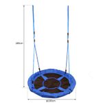 HomCom, leagan rotund pentru copii, 100x180 cm, albastru fotografia produsului View 2 S