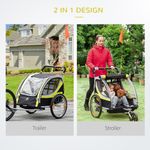HOMCOM Remorca pentru bicicleta pentru copii 2 in 1 fotografia produsului View 2 S