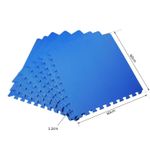 HomCom set covor tip puzzle 8 bucati, 60x60cm, albastru fotografia produsului View 2 S
