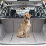 Pawhut bariera protectie auto, caini 89-122x41cm, neagra fotografia produsului