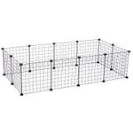 PawHut, tarc modular pentru animale, 35x35cm, negru fotografia produsului View 6 S