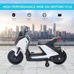 HomCom motocicleta electrica pentru copii 6V, alba fotografia produsului View 4 S