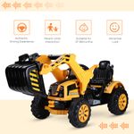 HomCom excavator electric pentru copii, 2.5KM/h fotografia produsului View 3 S