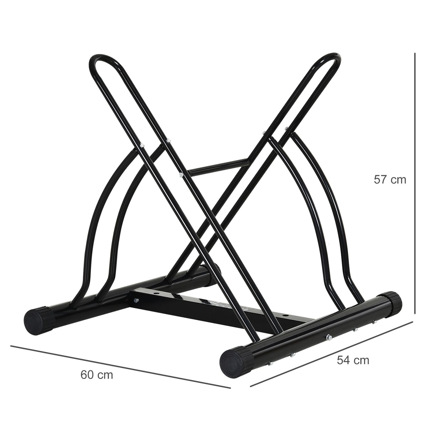 HomCom suport biciclete pentru interior/exterior, 60x54x57 cm fotografia produsului View 2 L