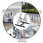HomCom suport biciclete pentru interior/exterior, 60x54x57 cm fotografia produsului View 7 S