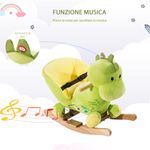 HomCom, balansoar dragon copii 60x33x45cm, verde si galben fotografia produsului View 5 S