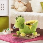 HomCom, balansoar dragon copii 60x33x45cm, verde si galben fotografia produsului