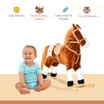 HomCom balansoar, forma de cal, 74x28x65 cm, maro fotografia produsului View 8 S