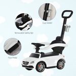 HOMCOM Masina cu maner si bare de siguranta, alb fotografia produsului View 8 S