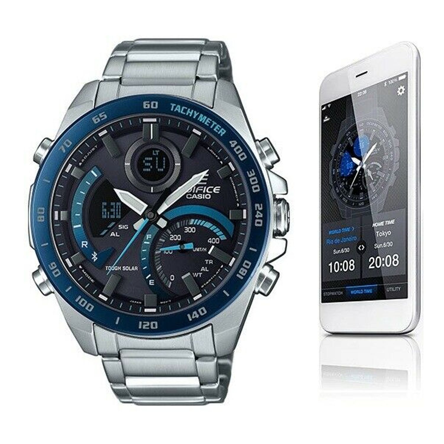 Ceas Barbati, Casio Edifice, Bluetooth Smartphone Link ECB-900DB-1B fotografia produsului View 2 L