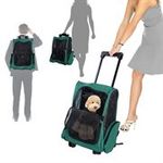 PawHut Trolley Rucsac pentru Animale de Companie Verde fotografia produsului