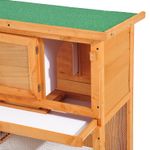PawHut, Cusca Iepuri, 90x45x80cm, verde, lemn fotografia produsului View 7 S