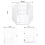 PawHut Tarc pentru Animale 6 Panouri 65 x 95 cm Plastic Rezistent fotografia produsului View 4 S