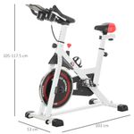 Homcom bicicleta spinning pentru interior, 103x 53x105-117.5cm fotografia produsului View 2 S