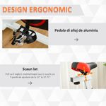 Homcom bicicleta spinning pentru interior, 103x 53x105-117.5cm fotografia produsului View 4 S