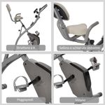 Homcom bicicleta pliabila 2 in 1, 8 nivele, gri fotografia produsului View 4 S