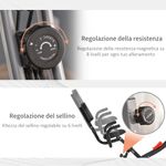 Homcom bicicleta pliabila 2 in 1, 8 nivele, gri fotografia produsului View 5 S