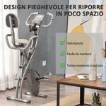 Homcom bicicleta pliabila 2 in 1, 8 nivele, gri fotografia produsului View 6 S