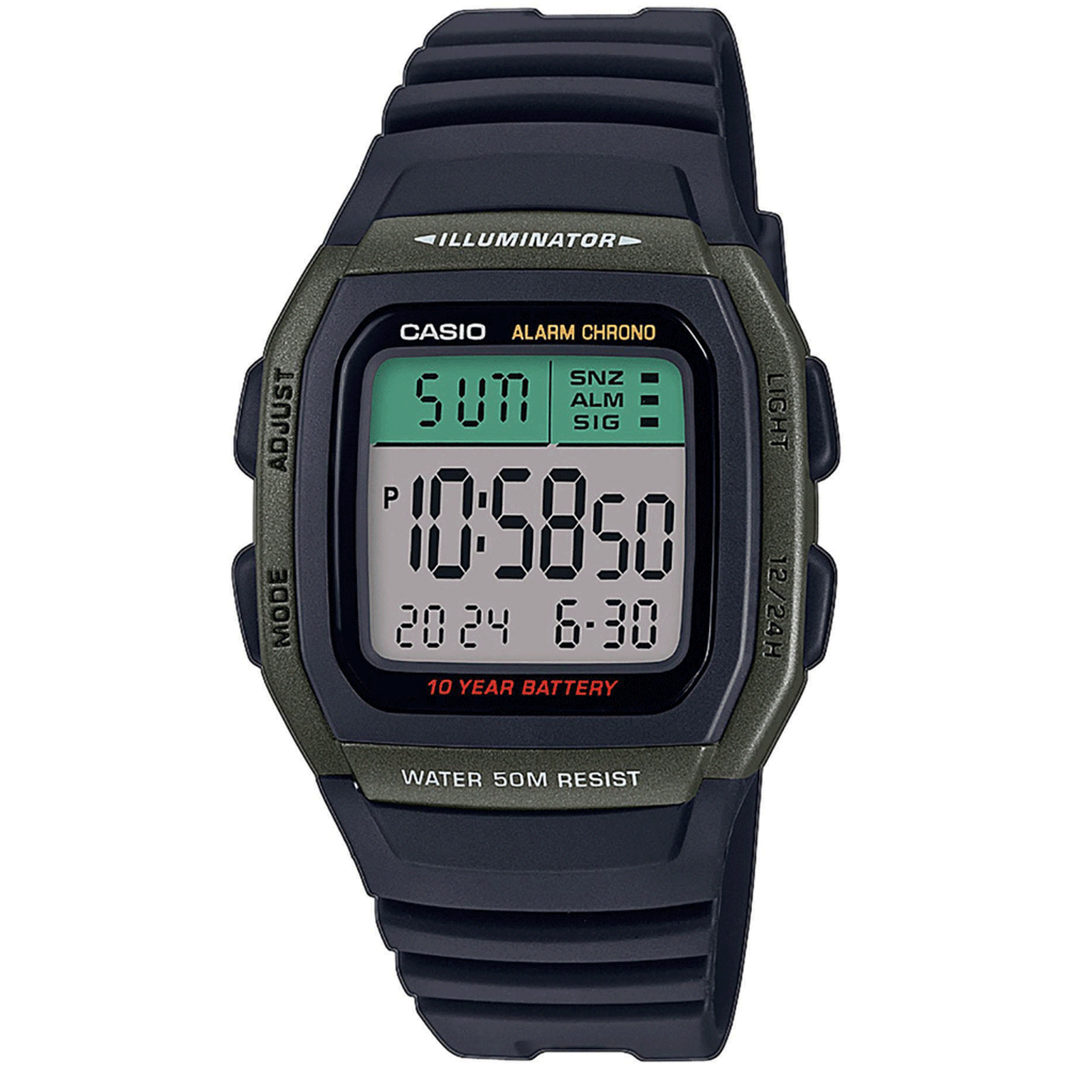 Ceas Barbati CASIO COLLECTION W-96H-3A fotografia produsului