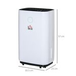 HomCom dezumidificator de 20L, 3 moduri si 2 viteze, alb fotografia produsului View 2 S