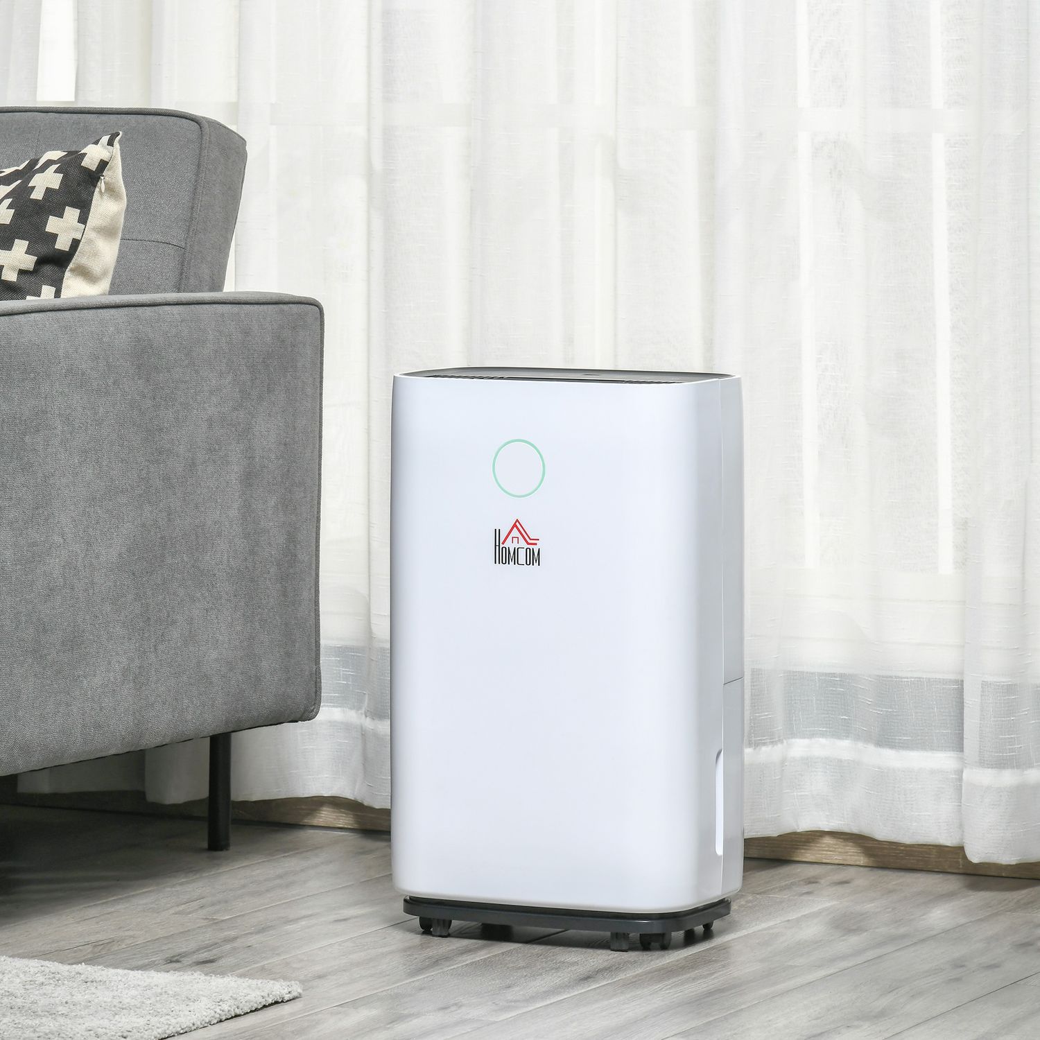 HomCom dezumidificator de 20L, 3 moduri si 2 viteze, alb fotografia produsului