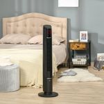 HOMCOM Ventilator Coloana cu 3 Viteze si 4 Moduri Negru fotografia produsului