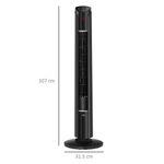 HOMCOM Ventilator Coloana cu 3 Viteze si 4 Moduri Negru fotografia produsului View 2 S