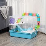 PawHut cusca mare pentru hamsteri, din otel, 59x36x47cm fotografia produsului