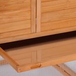 PawHut cotet pentru gaini, cu roti, lemn 213x91x122cm fotografia produsului View 7 S