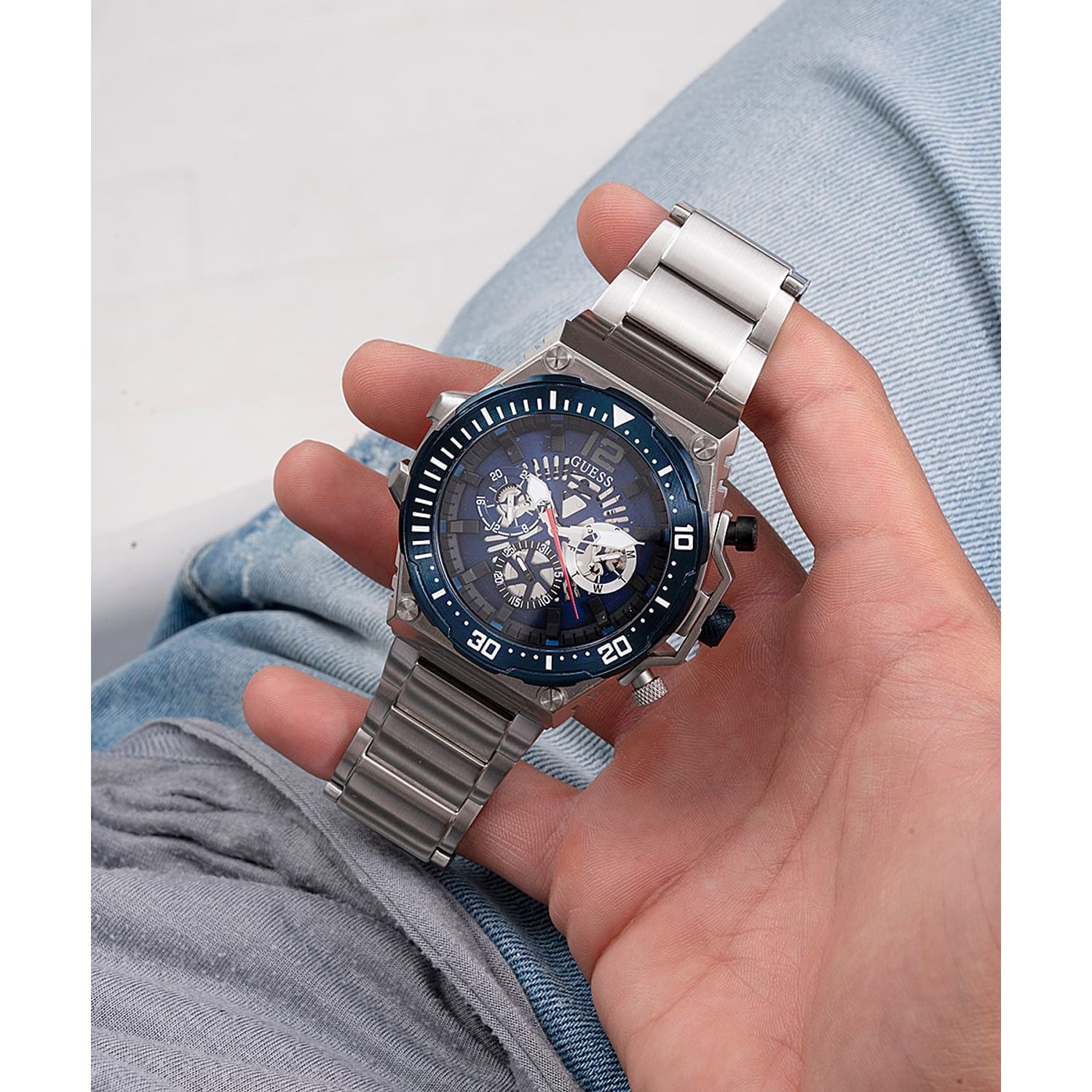 Ceas Barbati, GUESS, Exposure GW0324G1 fotografia produsului View 6 L