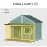 PawHut cusca pentru caini, 127x112x109cm, gri fotografia produsului View 4 S