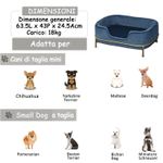 PawHut canapea pentru animale de companie, 63,5x43x24,5cm fotografia produsului View 8 S