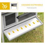 PawHut Cusca pentru Iepuri cu Tava Detasabila fotografia produsului View 8 S