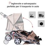 PawHut Carucior pentru Caini Pliabil, 75 x 45 x 97cm fotografia produsului View 4 S