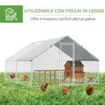 Cotet de gaini in aer liber PawHut fotografia produsului View 8 S