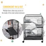 PawHut Cusca pentru Animale Mici cu Rampe, Platforme si Roti 64x43,5x93cm fotografia produsului View 3 S